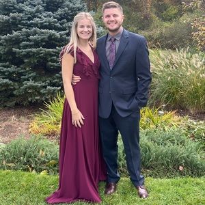 Maroon Maxi Wrap Dress!